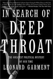 Cover of: In Search of Deep Throat by Leonard Garment