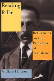 Cover of: Reading Rilke by William H. Gass
