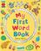 Cover of: My First Word Book