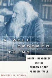 Cover of: A Well-Ordered Thing by Michael D. Gordin