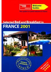 Cover of: Welcome Guide: Bed & Breakfast France 2001