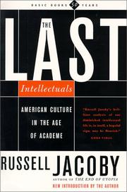 Cover of: The Last Intellectuals by Russell Jacoby