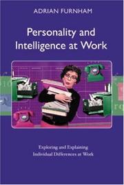 Cover of: Personality and Intelligence at Work