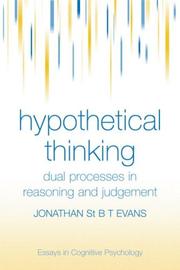 Cover of: Hypothetical Thinking by Brian Freemantle