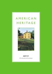 Cover of: American Heritage by Paperstyle, Paperstyle