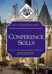 Cover of: Conference Skills (Inns of Court Bar Manuals) by Inns of Court School of Law, Inns of Court School of Law