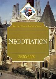 Negotiation (Inns of Court Bar Manuals) by Inns of Court School of Law