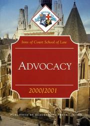Advocacy (Inns of Court Bar Manuals) by Inns of Court School of Law