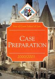 Case Preparation (Inns of Court Bar Manuals) by Inns of Court School of Law