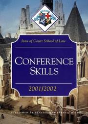 Cover of: Conference Skills (Inns of Court Bar Manuals) by Inns of Court School of Law