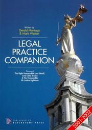 Cover of: Legal Practice Companion (LPC Companions) by Gerald Montagu, Mark Weston