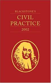 Cover of: Blackstone's Civil Practice