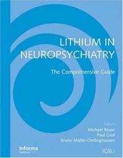Cover of: Lithium in Neuropsychiatry by 