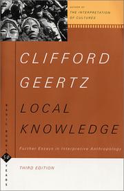 Cover of: Local Knowledge by Clifford Geertz