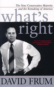 Cover of: What's Right : The New Conservative Majority and the Remaking of America