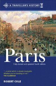 Cover of: A Traveller's History of Paris (Traveller's History) by Cole, Robert, Robert Cole