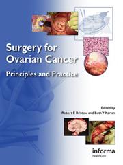 Cover of: Surgery for Ovarian Cancer: Principles and Practice
