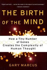 Cover of: The Birth of the Mind by Gary F. Marcus