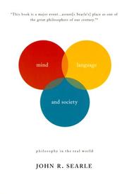 Cover of: Mind, Language, and Society  by John R. Searle