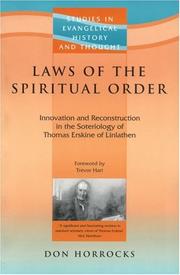 Cover of: Laws of the Spiritual Order by Don Horrocks, Don Horrocks