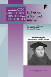 Cover of: Luther as a Spiritual Advisor