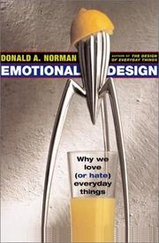 Cover of: Emotional Design: Why We Love (Or Hate) Everyday Things