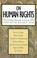 Cover of: On Human Rights