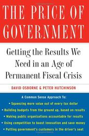 Cover of: The Price of Government by David Osborne, Peter Hutchinson