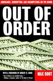 Cover of: Out of Order by Max Boot