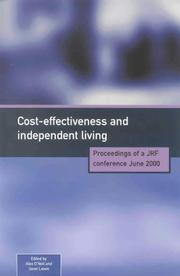 Cover of: Cost-effectiveness and Independent Living