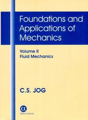 Cover of: Foundations And Applications of Mechanics: Fluid Mechanics