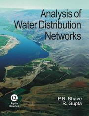 Analysis of Water Distribution Networks by P. R. Bhave