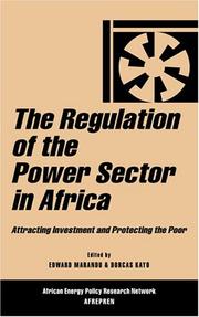 Cover of: The Regulation of the Power Sector in Africa: Attracting Investment and Protecting the Poor (African Energy Policy Research)