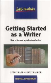 Cover of: Getting Started as a Writer (Studymates)