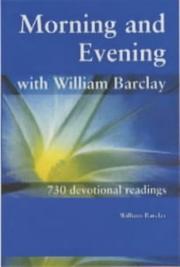Cover of: Morning and Evening with William Barclay