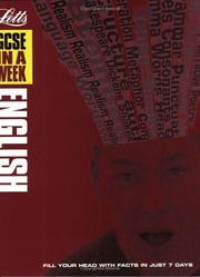 Cover of: GCSE English (GCSE in a Week) by Zoe Keeling