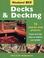 Cover of: Decks and Decking (Weekend DIY)