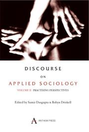 Cover of: Discourse of Applied Sociology: Practising Perspectives (Anthem Science, Technology & Medicine)