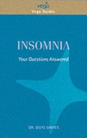 Cover of: Insomnia (Vega Guides)