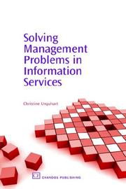 Cover of: Solving Management Problems in Information Services by Christine Urquhart