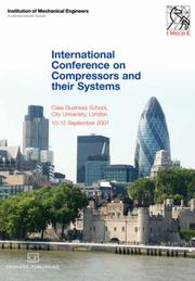 Cover of: Proceedings of the International Conference on Compressors and their Systems