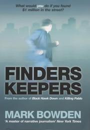 Cover of: Finders Keepers by Mark Bowden