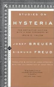 Cover of: Studies on Hysteria by Josef Breuer, Sigmund Freud