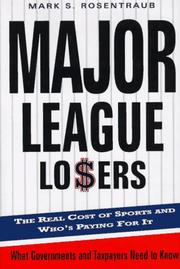 Cover of: Major league losers | Mark S. Rosentraub