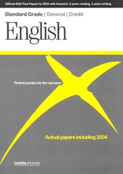 Cover of: English General / Credit SQA Past Papers (Official Sqa Past Paper Stgrad)