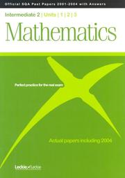 Cover of: Maths Intermediate 2 SQA Past Papers (Official Sqa Past Paper Int 2)