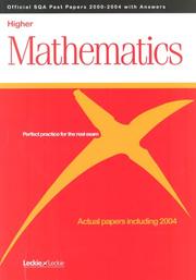 Cover of: Maths Higher SQA Past Papers (Official Sqa Past Paper Higher) by 