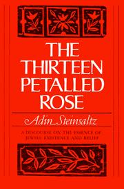 Cover of: The Thirteen Petalled Rose by Adin Steinsaltz