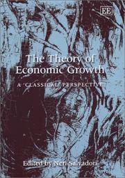 Cover of: The Theory of Economic Growth by Neri Salvadori