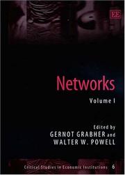 Cover of: Networks (Ciritical Studies in Economic Institutions)
